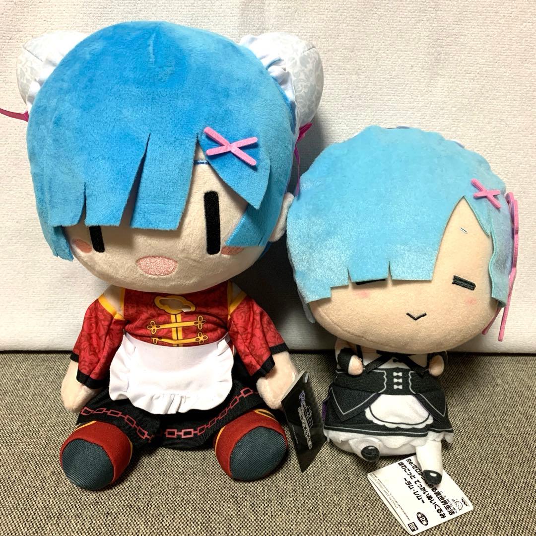 リゼロ　レム　ぬいぐるみ　セット没有明显的损伤或污渍