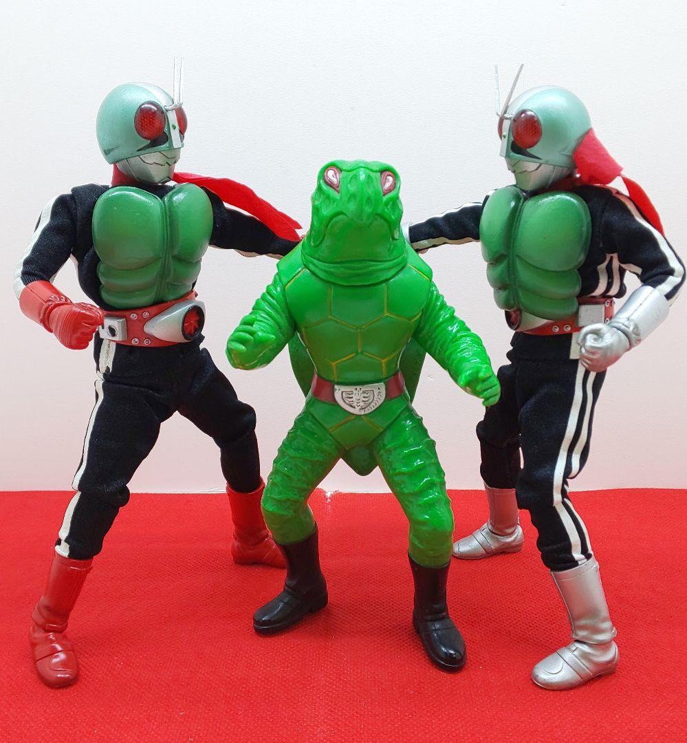 合金!❣️可動✨◆仮面ライダー新1号&新2号★昭和/特撮◎V3☆有损伤或污渍