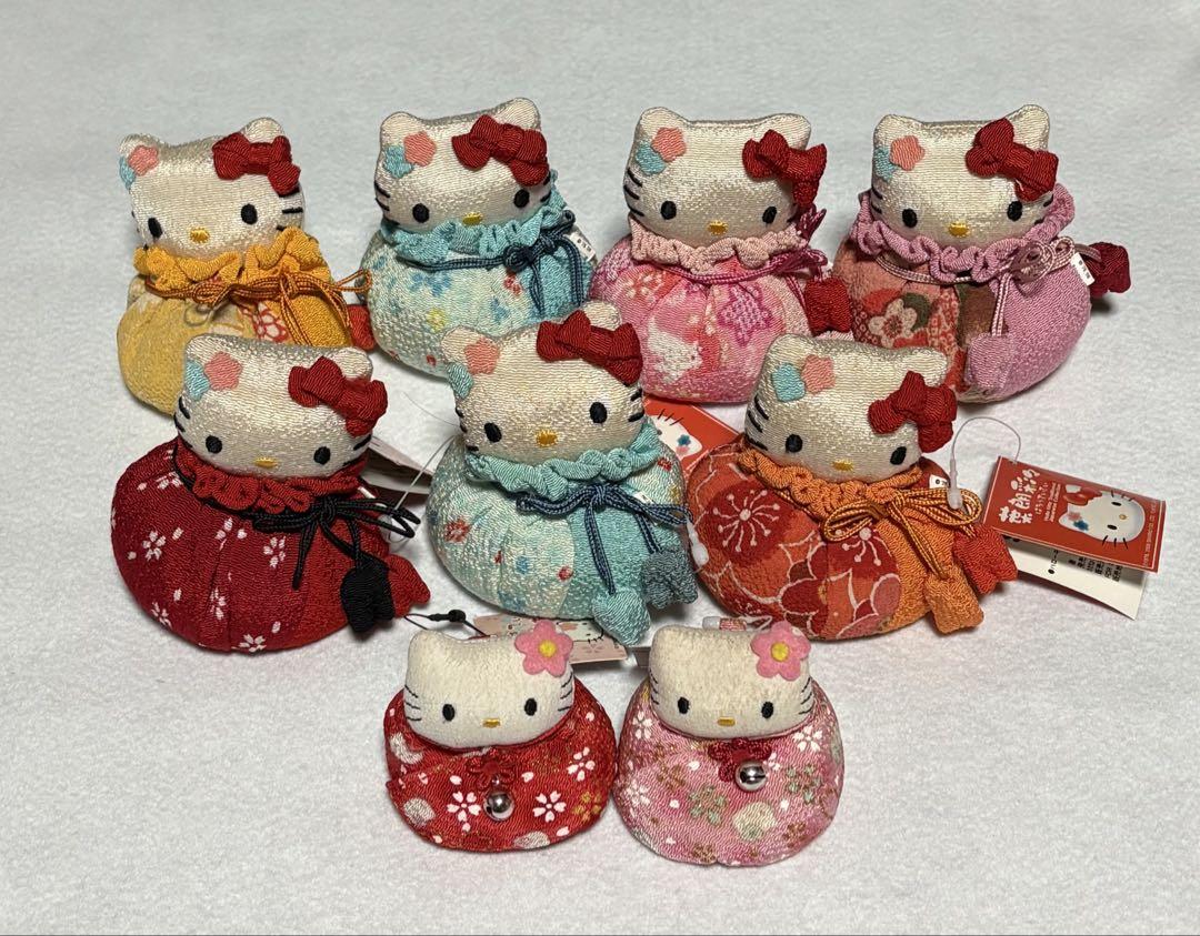 希少　はろうきてぃ　ハローキティ ちりめんお手玉　9個セット　2006年