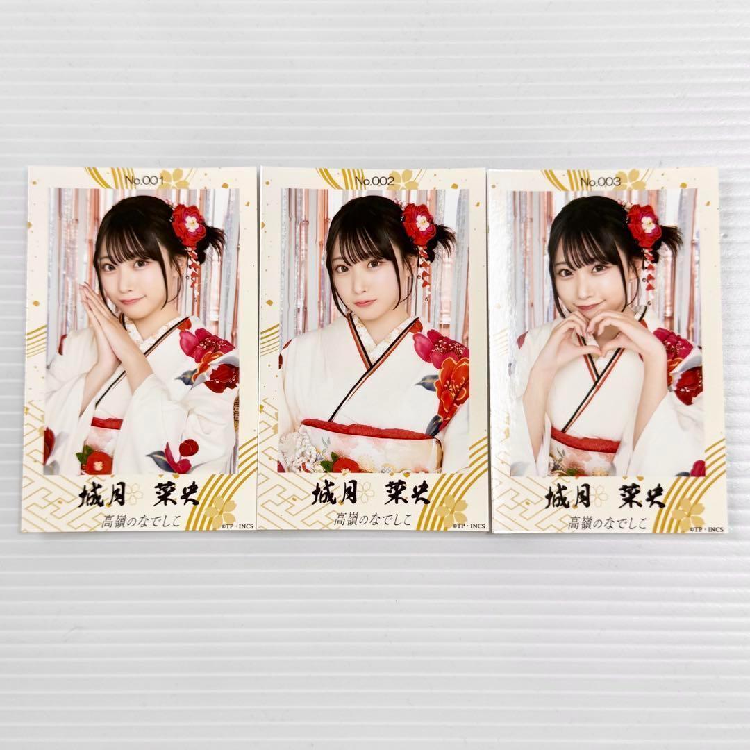 城月菜央 ミニフォト コンプ 晴れ着 2025 振袖 高嶺のなでしこ