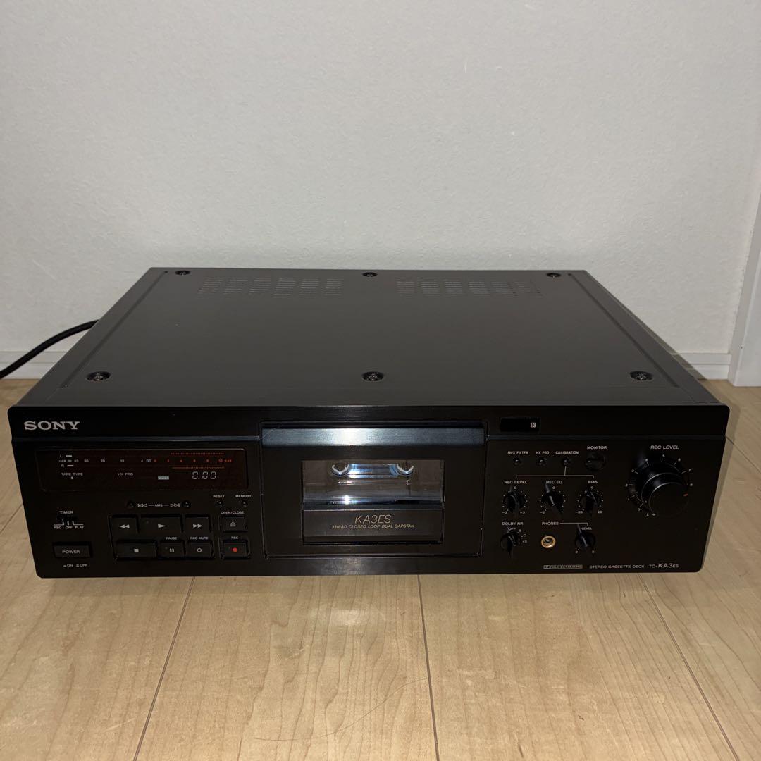 名機！　SONY カセットデッキ TC-KA3ES ジャンクソニー;整体状态不佳