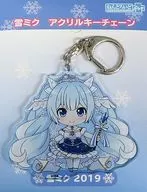 雪ミク2019 ねんどろいどぷらす アクリルキーチェーン 「雪ミク スカイタウン」