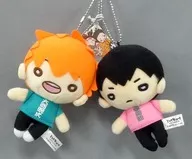 日向＆影山(四字熟語) にとたん ボールチェーン付ぬいぐるみ2個セット 「ハイキュー!!」 ジャンプショップ限定