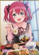 黒澤ルビィ はらぺこAqours!Ver. A6ミニ色紙 「くじ引き堂 ラブライブ!サンシャイン!! オンラインくじ Ver.LoveLive!Days5周年～Aqours～」 D-18賞