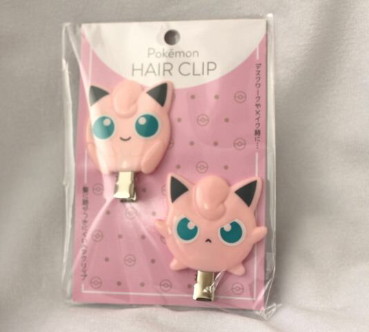 ポケモン　プリン　前髪クリップ　（ヘアクリップ　）ダイカット