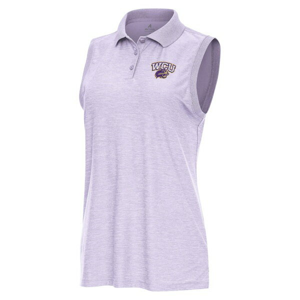 アンティグア レディース ポロシャツ トップス Western Carolina Catamounts Antigua Women's Recap Sleeveless Polo Heather Lavender