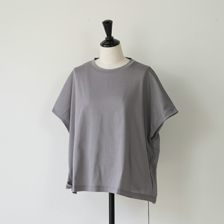 【スーパーSALE限定プライス】utilite (ユティリテ) | バッグギャザープルオーバー (greige / gray) | トップス プルオーバー お洒落