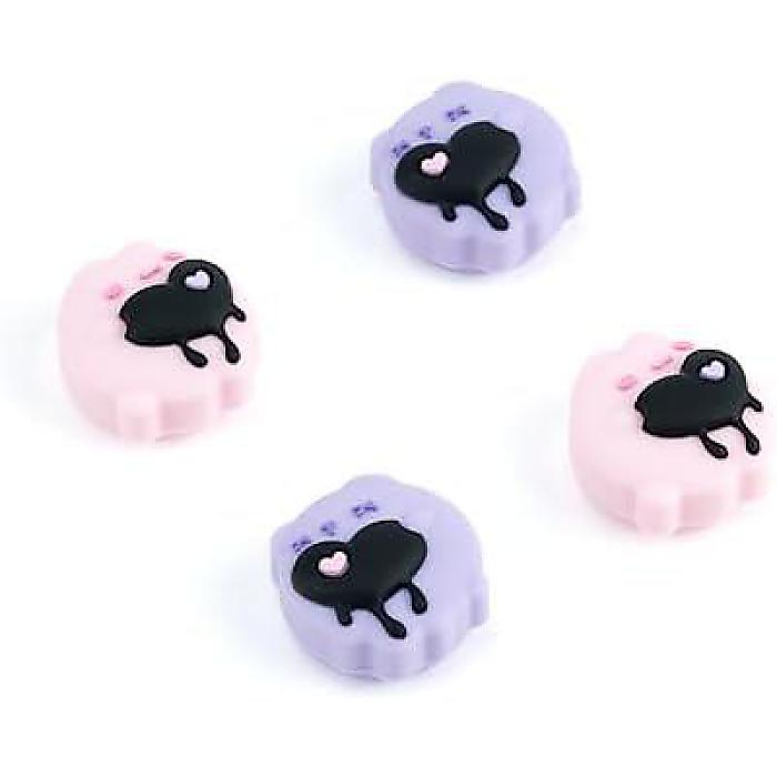 GeekShare 4PCS ジョイスティックサムグリップキャップ 可愛いシリコン製 サムスティック カバー Nintendo Switch(ニンテンドースイッチ)/Switch OLED/Switch Lite対応 - Sensitive Heart夏休みセール