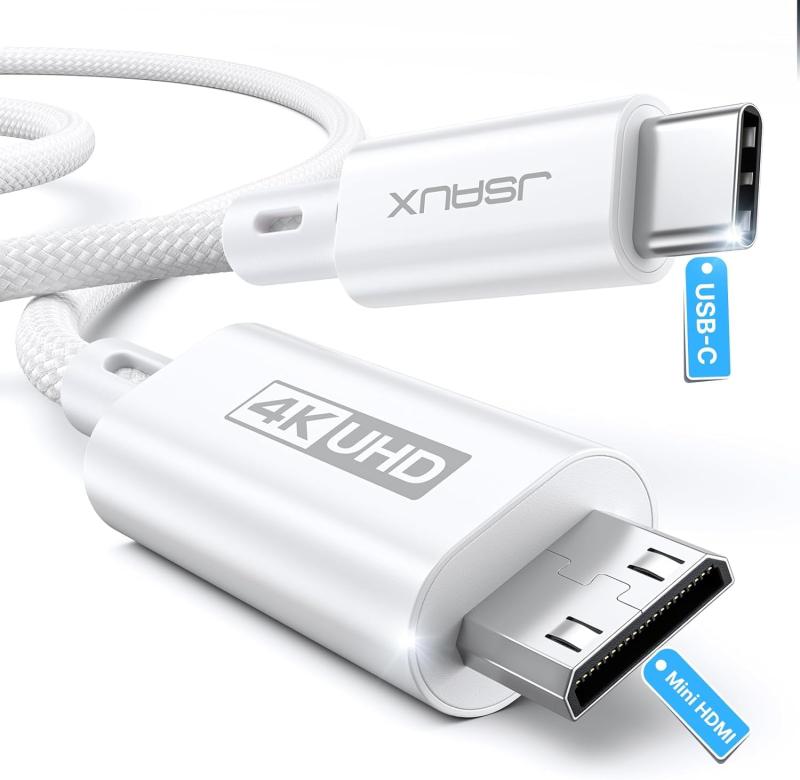 JSAUX USB-C - Mini HDMIケーブル。