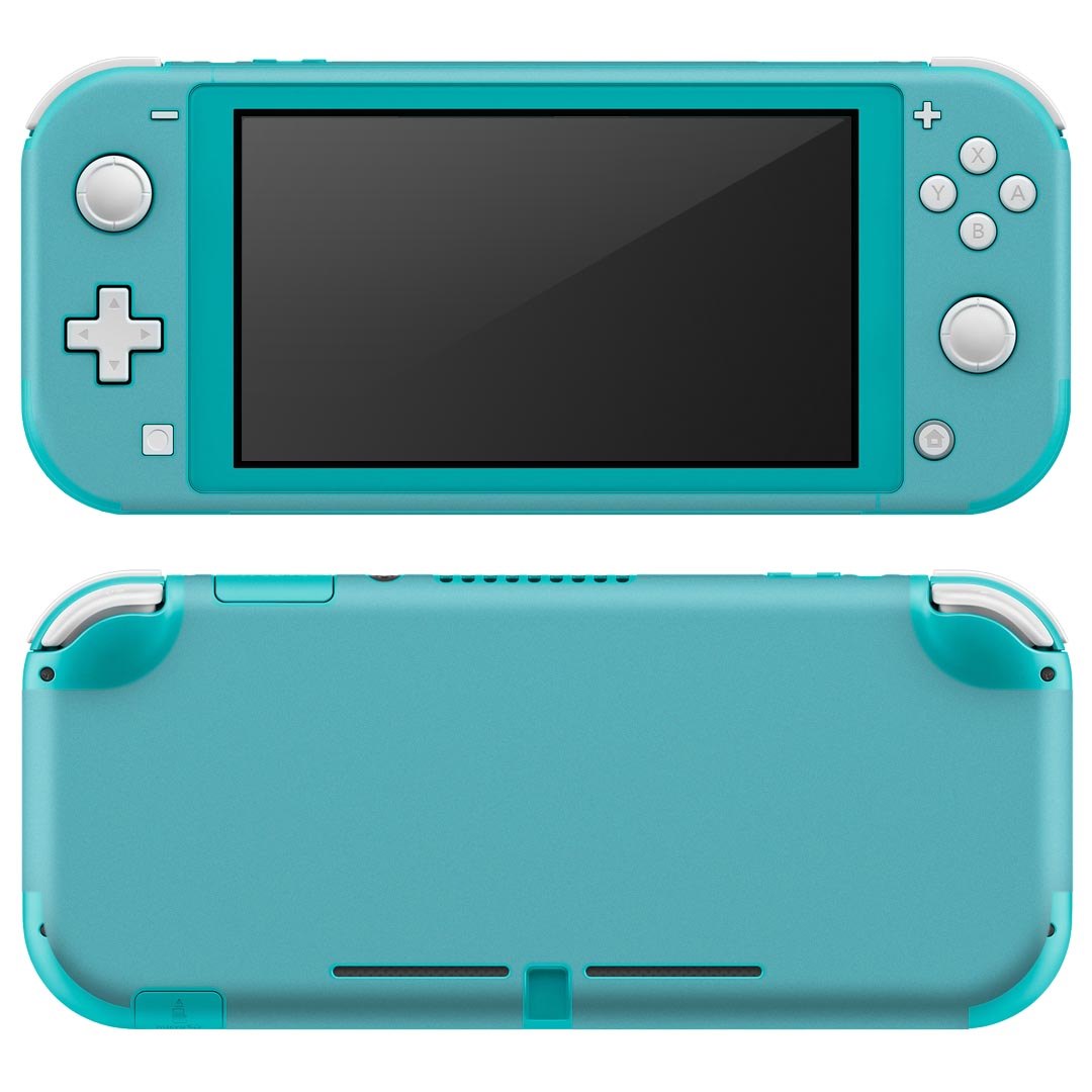 igsticker Nintendo Switch Lite 専用 デザインスキンシール 全面 ニンテンドー スイッチ ライト 専用 ゲーム機 カバー アクセサリー フィルム ステッカー エアフリー 008977 シンプル　無地　青