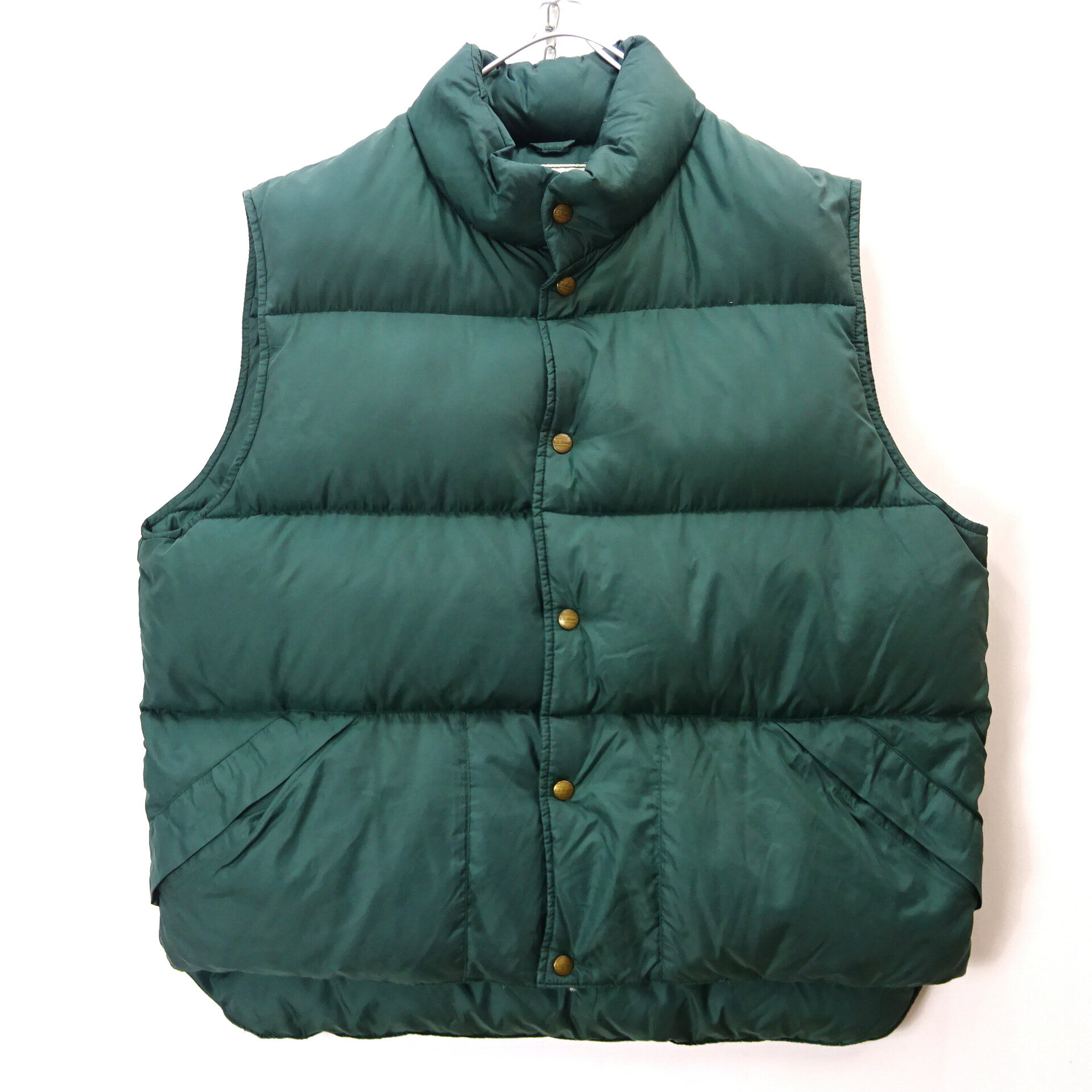 【中古】 80s L.L.BEAN エルエルビーン down vest ダウンベスト 80年代 ヴィンテージ ビンテージ アウトドア メンズ アウター サイズ 不明 グリーン系