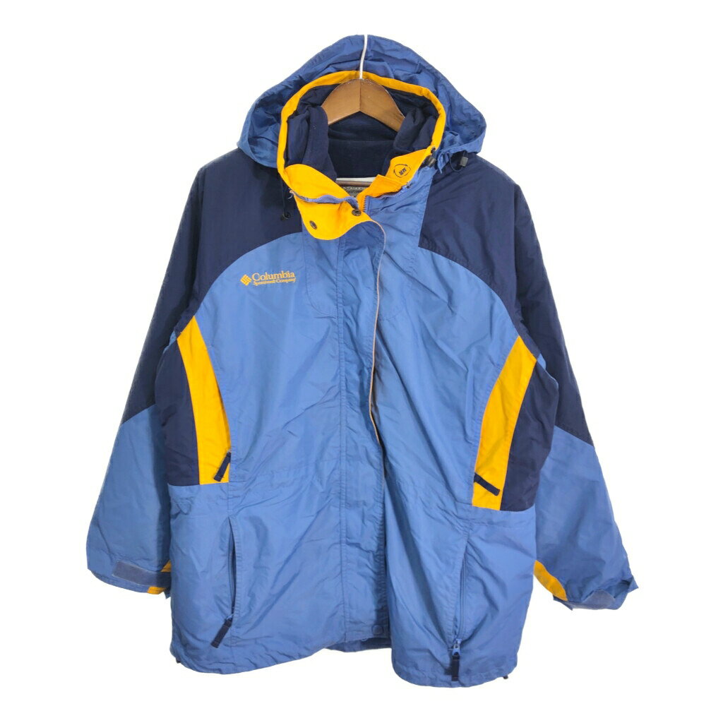 90年代 Columbia コロンビア Bolda Nova マウンテンパーカー アウトドア ブルー (レディース L) 中古 古着 R0734