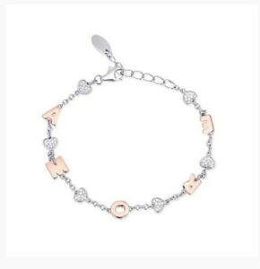 【送料無料】ジュエリー・アクセサリー シルバーロゼジルコンブレスレットbracciale mabina in argento rose 925 e zirconi 533193 amore