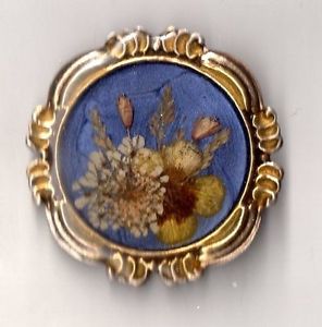 【送料無料】ネックレス　ピンアールデコビンテージbroche art deco vintage fleur naturel sechee annee 60 decor bouquet