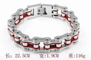 【送料無料】ブレスレット　アクセサリ—　メンズオートバイチェーンブレスレットステンレススチール88 women mens motorcycle chain bracelet stainless steel nice gifts 19mm