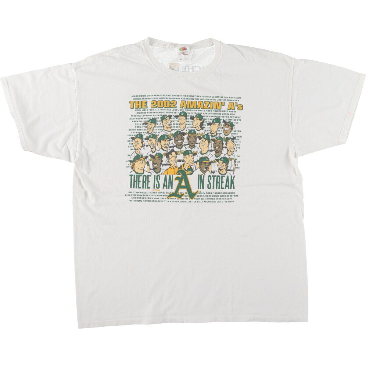 古着 00'S フルーツオブザルーム FRUIT OF THE LOOM MLB OAKLAND ATHLETICS オークランドアスレチックス スポーツTシャツ メンズXL ヴィンテージ /eaa441549 【中古】 【240504】 【SS2409_30%】