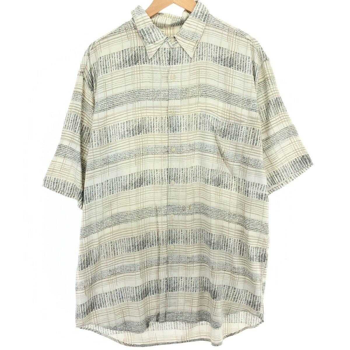 古着 BACHERACH 総柄 半袖 レーヨンシャツ メンズL /eaa450736 【中古】 【240531】 【SS2409_30%】