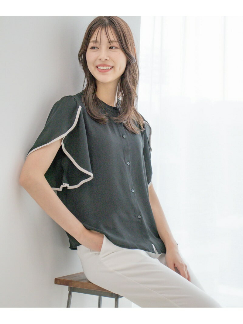 【SALE／13%OFF】袖パイピングブラウス JAYRO ジャイロ トップス シャツ・ブラウス ホワイト ブラック ピンク ブルー【RBA_E】【送料無料】[Rakuten Fashion]