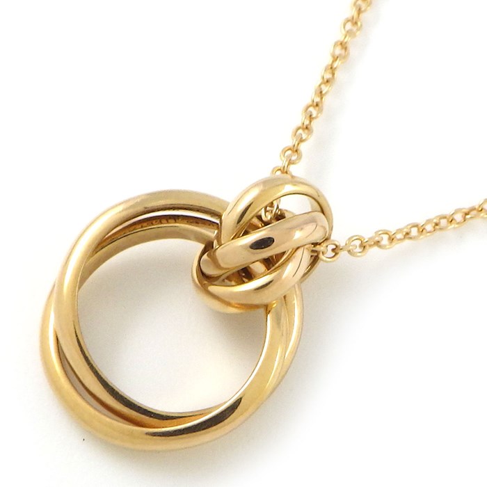 ティファニー Tiffany & Co. ネックレス パロマ メロディ ダブルサークル K18PG 【中古】
