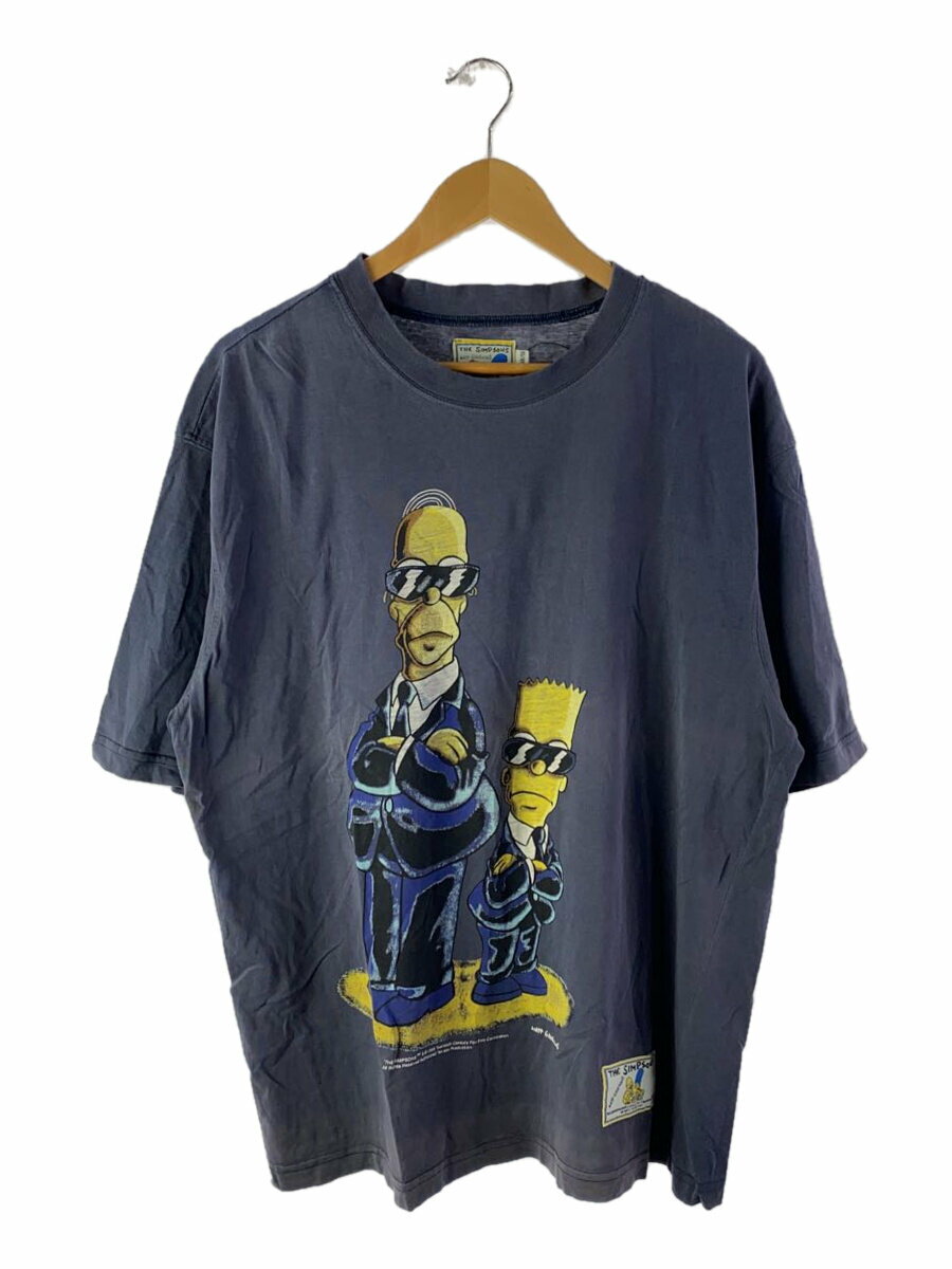 【中古】THE SIMPSONS◆90s/Tシャツ/48/コットン/ネイビー//【メンズウェア】