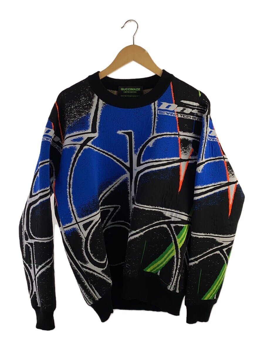 【中古】DIET BUTCHER SLIM SKIN◆スウェット/2/ポリエステル/マルチカラー/総柄/20SS//【メンズウェア】