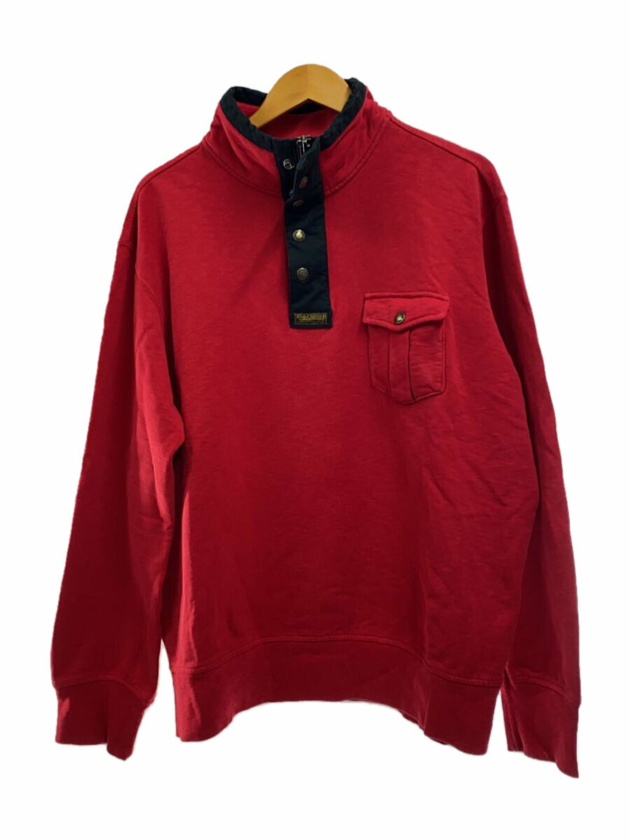 【中古】POLO RALPH LAUREN◆スウェット/XL/コットン/RED【メンズウェア】