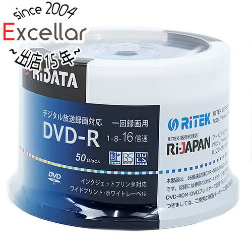 RiTEK 録画用 DVD-R 16倍速 50枚組 RIDATA D-RCP16X.PW50RD D