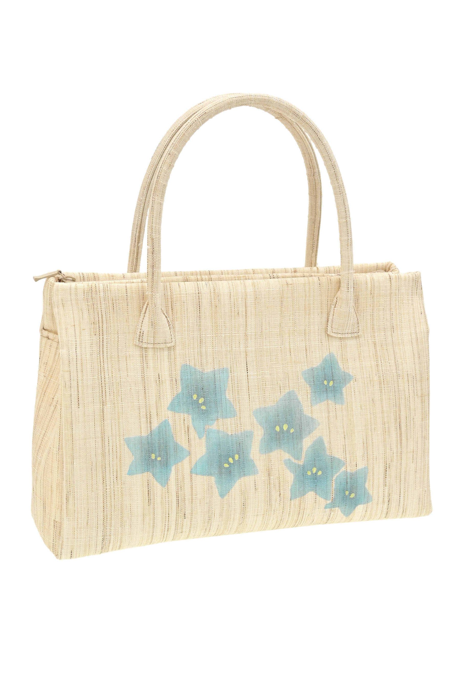 【エントリーでP10倍】【夏物】 【京都富小路きねや】 和装バッグ 小町袋(中) 麻・桔梗