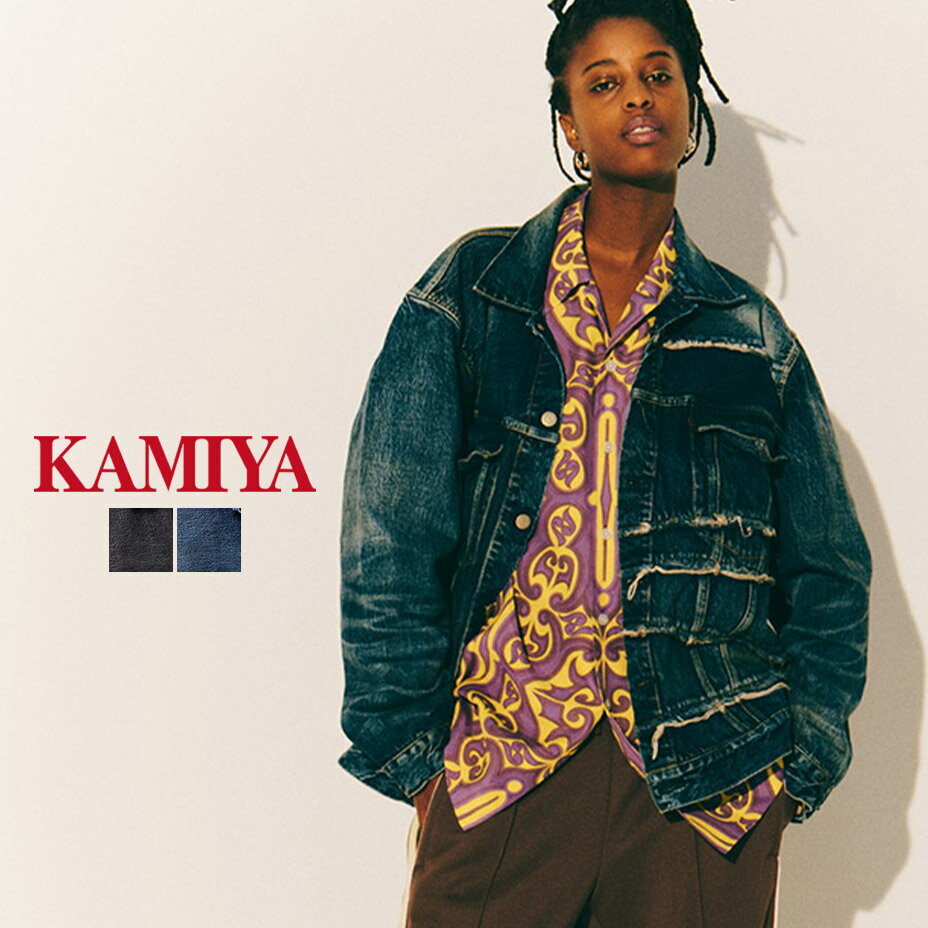 FULLCOUNT フルカウント KAMIYA カミヤ コラボ Switching Denim Jacket G11FC101 ブランド デニムジャケット メンズ レディース Gジャン デニム ジャケット 長袖 おしゃれ カジュアル ダメージ加工 セットアップにもなる ブラック 黒 インディゴ 2025 春 春夏 夏