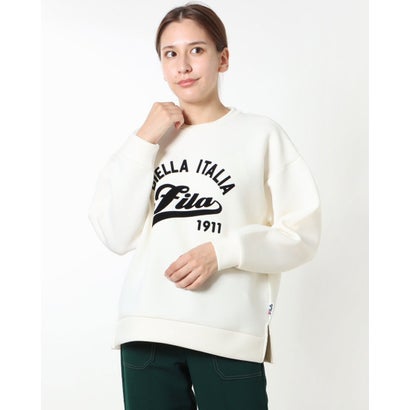 フィラ FILA レディース スウェットトレーナー テックスウェットクルーネック FL-9C26532TJ （ホワイト）