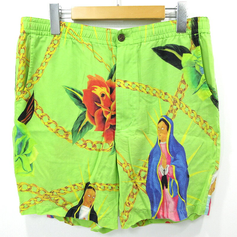 【中古】WACKO MARIA｜ワコマリア ショートパンツ チェーンズマリアハワイアンショーツ グリーン サイズ：M【f107】