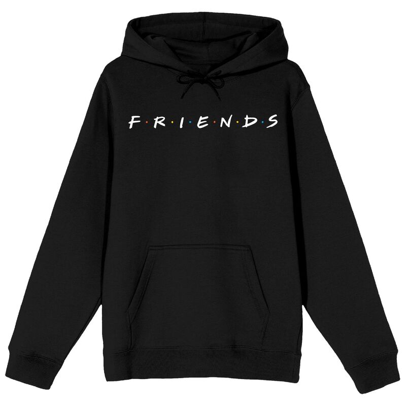 【送料無料】 ライセンス キャラクター メンズ Tシャツ トップス Men's Friends Logo Hoodie Black