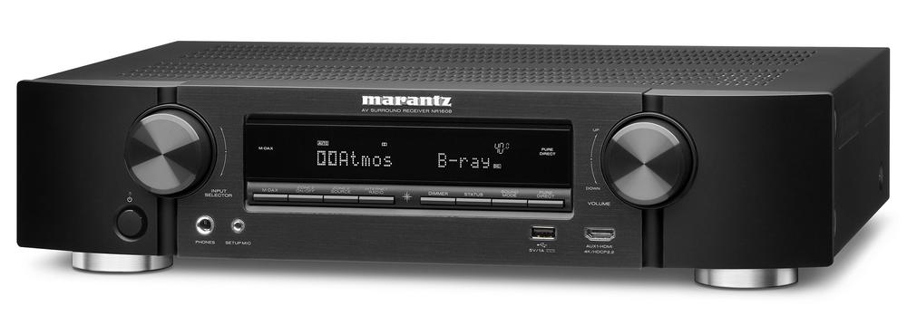 【中古】Marantz AVレシーバー 7.2chフルディスクリート/Dolby Atmos・DTS:X・HDCP2.2・HEOS機能/ハイレゾ音源対応 ブラック NR-1608/FB