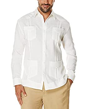 【中古】【輸入品・未使用】Cubavera メンズ 長袖 100%リネン Guayabera US サイズ: X-Large カラー: ホワイト
