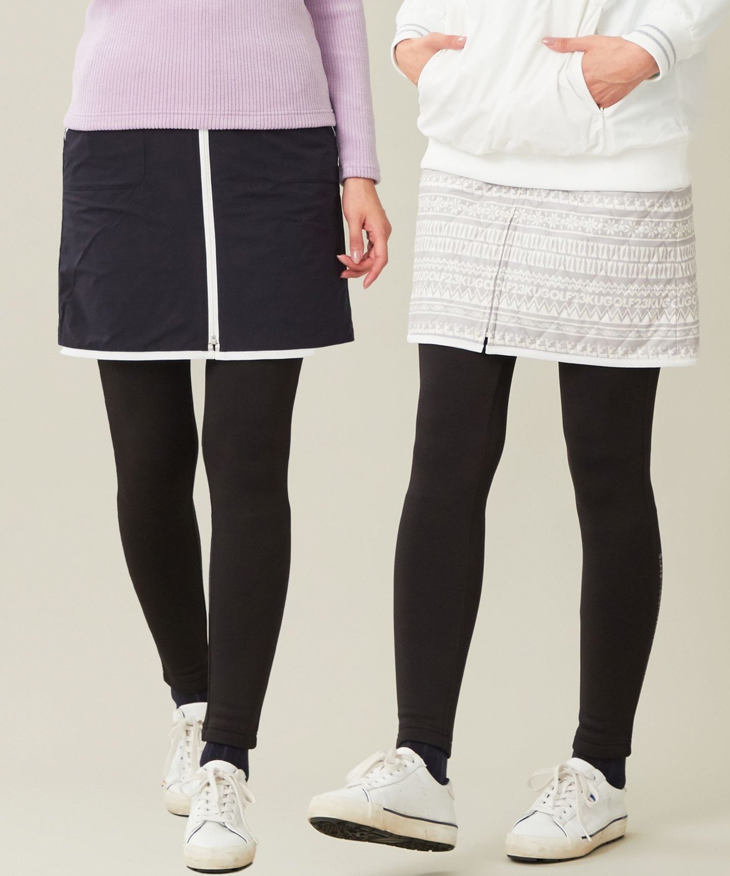 【SALE／40%OFF】23区GOLF 【WOMEN】【防寒 】リバーシブル スカート ニジュウサンクゴルフ スカート ロング・マキシスカート ネイビー グレー【送料無料】