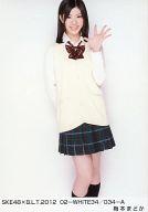 【中古】生写真(AKB48・SKE48)/アイドル/SKE48 梅本まどか/SKE48×B.L.T.2012 02-WHITE34/034-A
