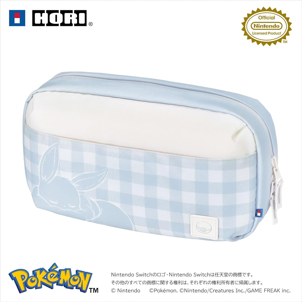 【任天堂ライセンス商品】 リバーシブルまるごと収納バッグ もふもふイーブイ【Switch・Switch2両対応】キャリングケース ポケモン