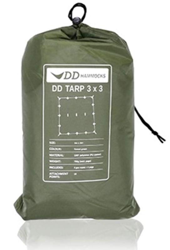 DD Hammocks DD Tarp 3x3 正方形 耐水性 3000mm ハンモックのフライに最適なタープ (フォレストグリーン) [並行輸入品]