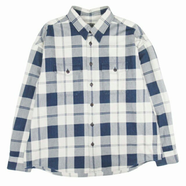 【中古】美品 23aw ビズビム VISVIM LUMBER L/S (N.D.) DK.INDIGO ランバー ロングスリーブ ナチュラルダイ チェック 総柄 シャツ 藍染 カットソー 2 ダークインディゴ ICT限定 0223905011002/☆J65/メンズ 【ベクトル 古着】 250417