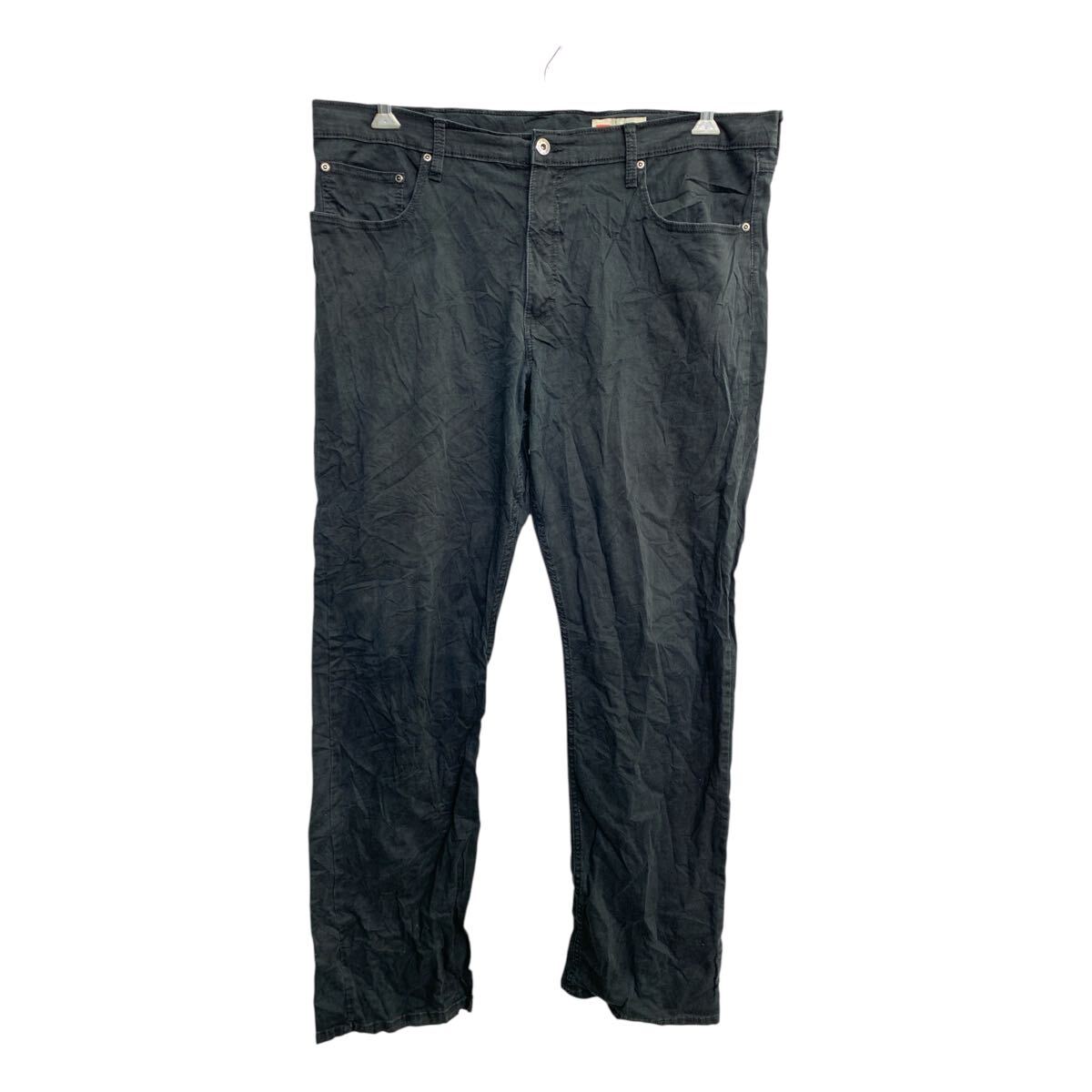 【中古】【古着】 Wrangler カラーパンツ W38 ラングラー ビッグサイズ ブラック 古着卸 アメリカ仕入 2501-1202