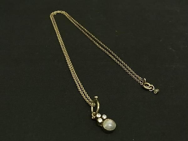 CARRE カレ SV925 ラインストーン ネックレス ペンダント アクセサリー レディース ゴールド系 DG0955