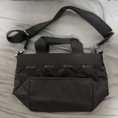 LeSportsac 2way ショルダーバッグ ブラック