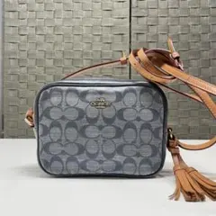 COACH デニムカラー ショルダーバッグ