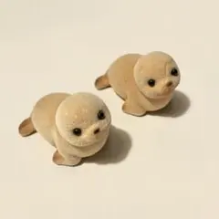 CENTEX アザラシ ミニチュア フィギュア 2体セット フロッキー