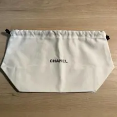 CHANEL 巾着ポーチ ホワイト