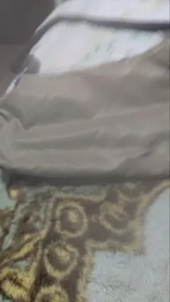 ベージュ ナイロントートバッグ